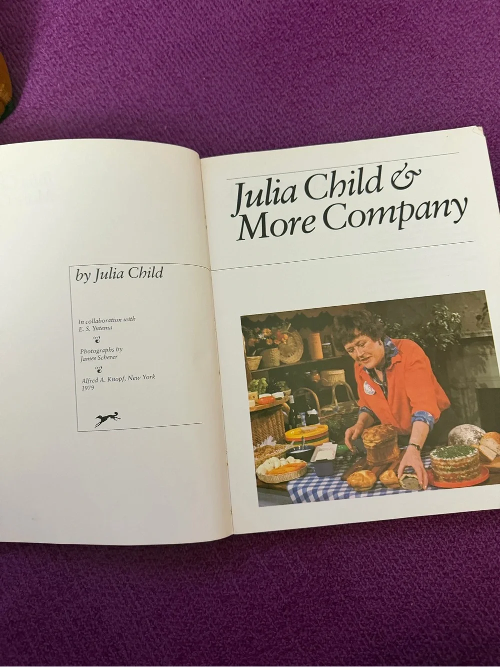 Julia Child & More Company First Edition Paperback 1979 Very Good Condition